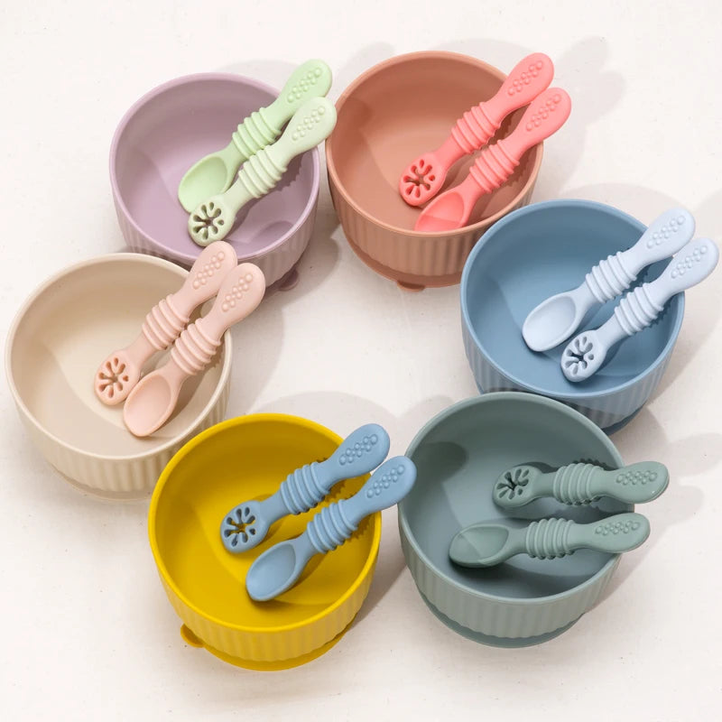 Food-Grade Silicone Baby Cutlery Set