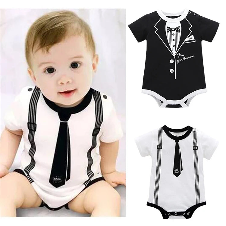 Baby TUX style Cotton Romper