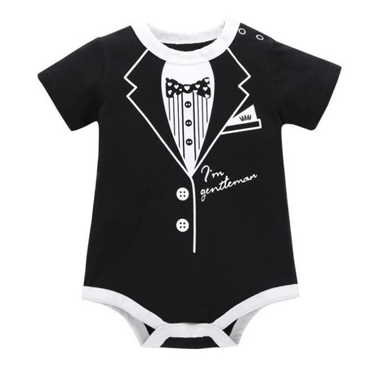 Baby TUX style Cotton Romper