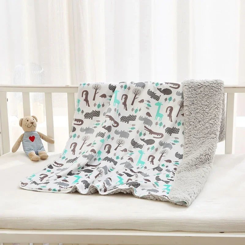 Baby Double Layer Soft Fleece Blanket