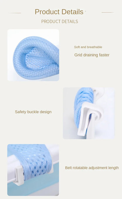 Adjustable Cross-Shaped Baby Bath Pillow