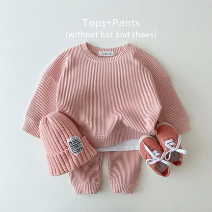 Waffle Cotton Baby Clothing Set