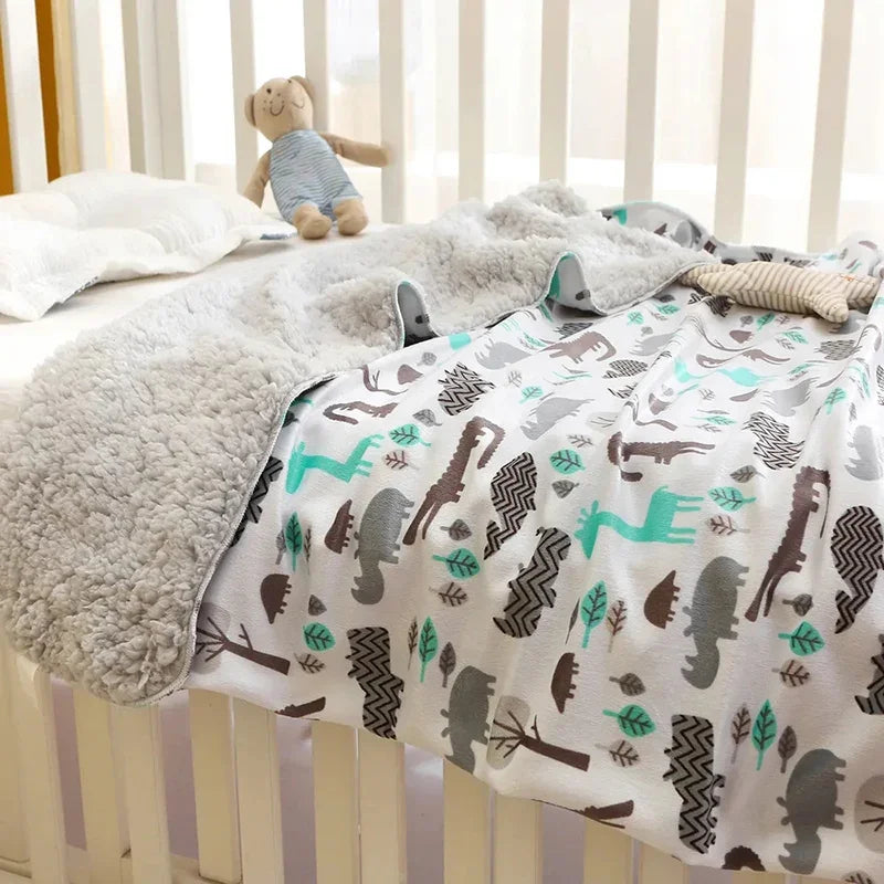 Baby Double Layer Soft Fleece Blanket