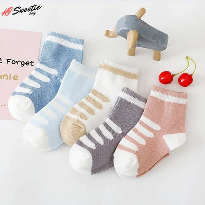 5 Pairs Cotton Animal Dessign Baby Socks