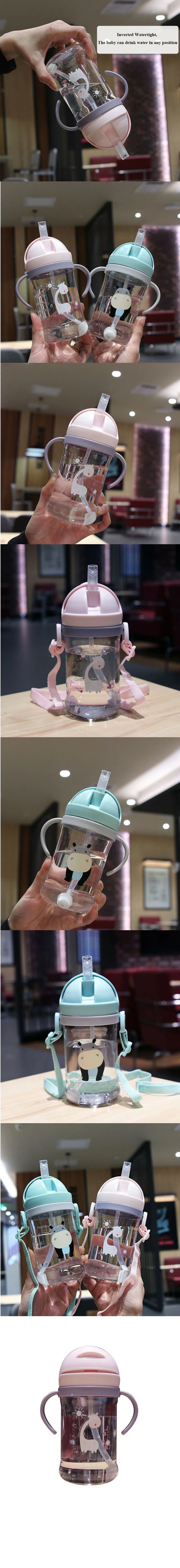 Kids Straw Cup with Gravity Ball