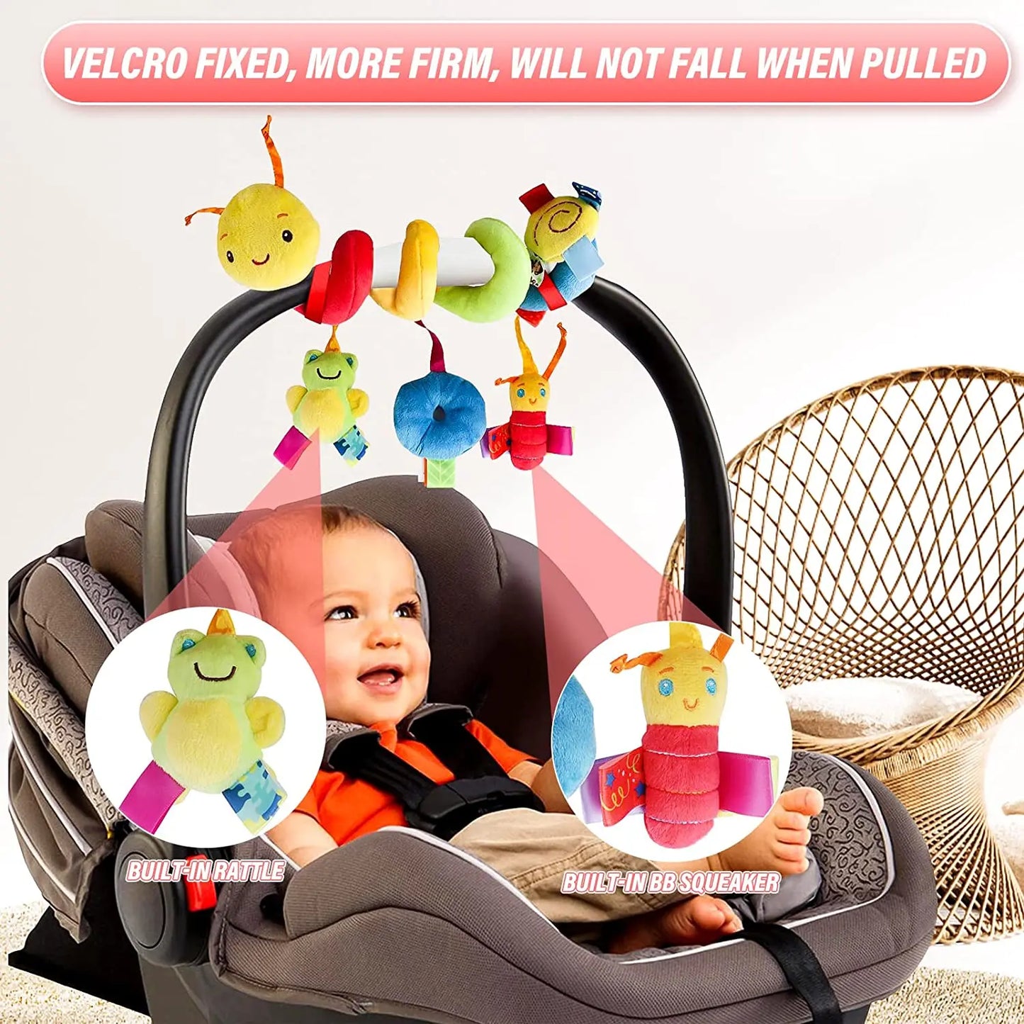 Plush Baby Car Toys Seat