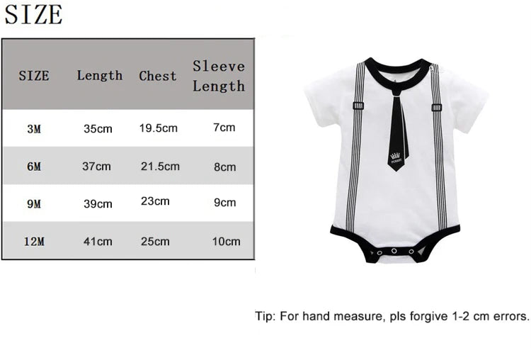 Baby TUX style Cotton Romper