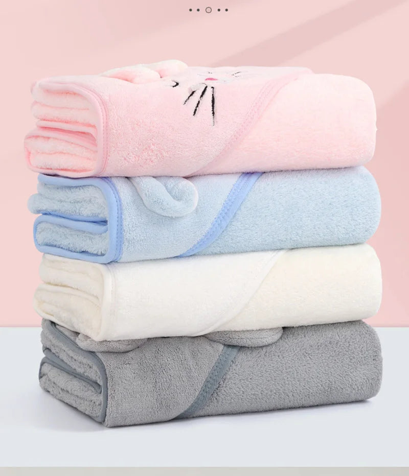 Cartoon Animal Baby Bath Towels