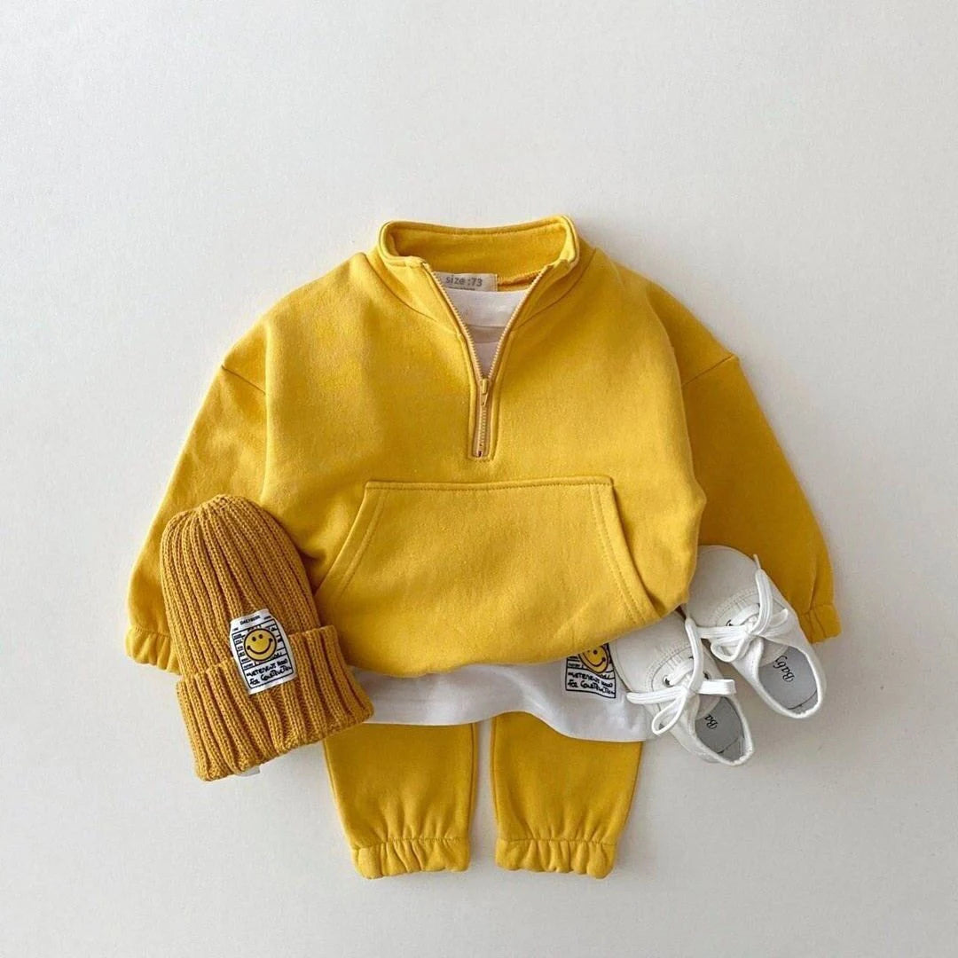 Baby Boy & Girl Cotton Tracksuit Set