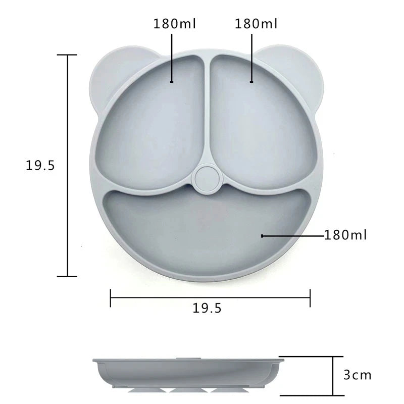 Baby Safe Silicone Suction Plate