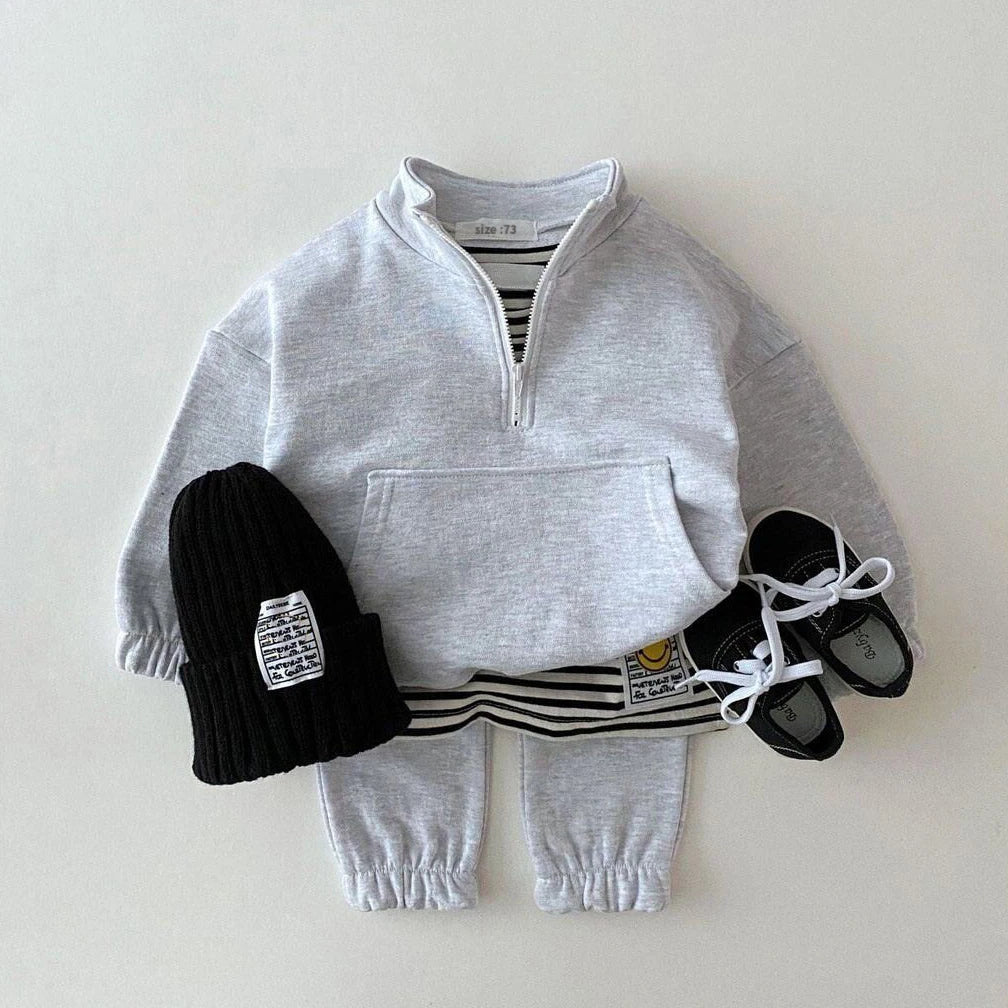 Baby Boy & Girl Cotton Tracksuit Set