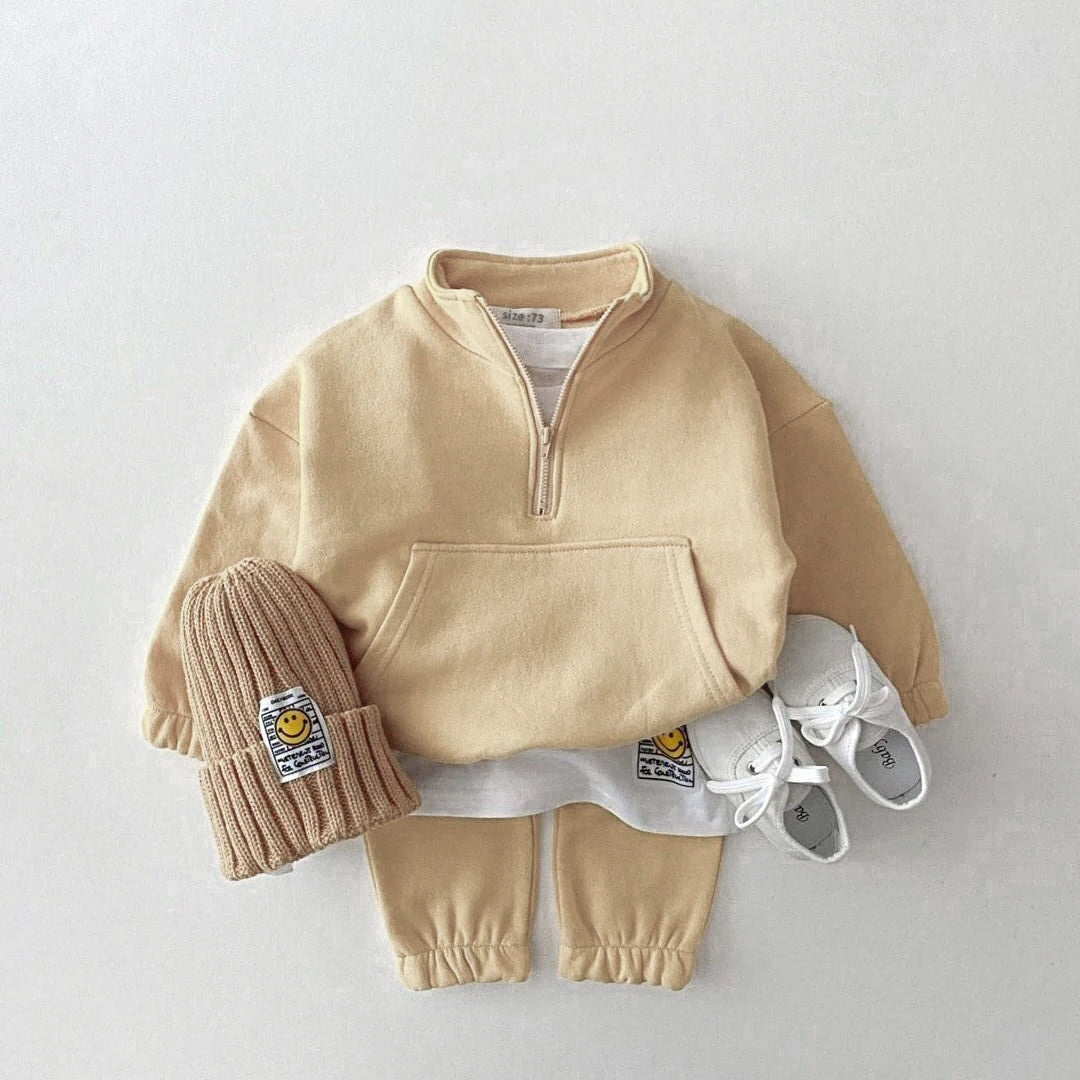 Baby Boy & Girl Cotton Tracksuit Set